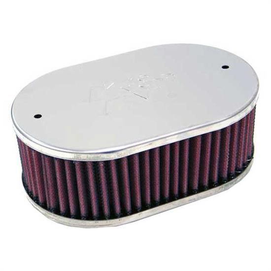 K&N 56-9013 Air Filter Assembly, 3.25in Tall, Red, Oval