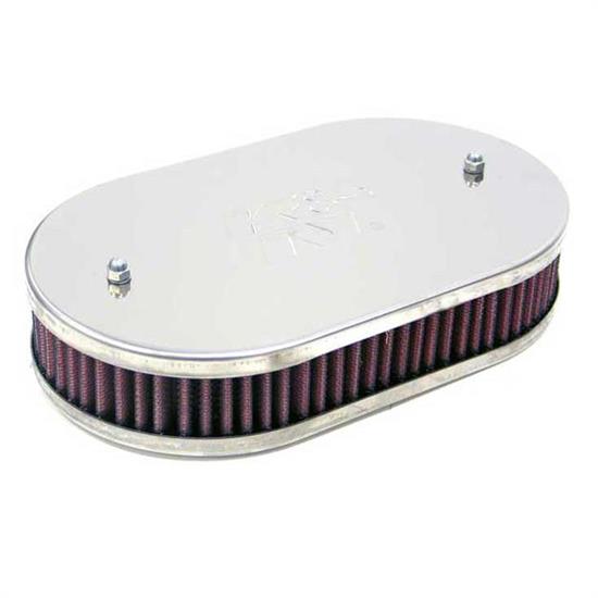 K&N 56-9074 Air Filter Assembly, 1.75in Tall, Red, Oval