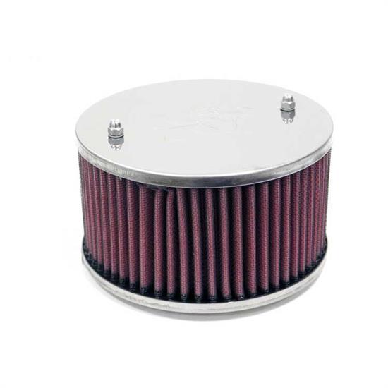 K&N 56-9095 Air Filter Assembly, 2.125in Tall, Red, Oval