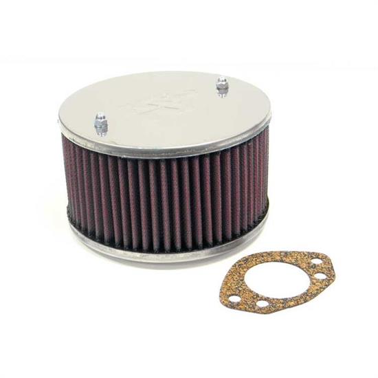 K&N 56-9098 Air Filter Assembly, 3.25in Tall, Red, Oval