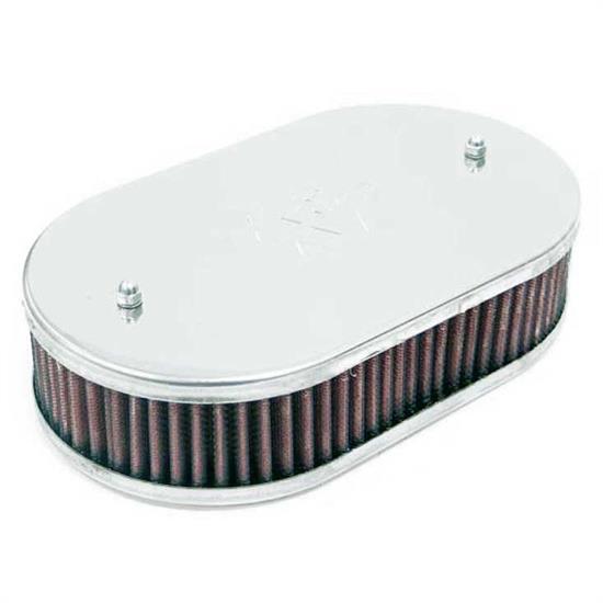 K&N 56-9109 Air Filter Assembly, 1.75in Tall, Red, Oval
