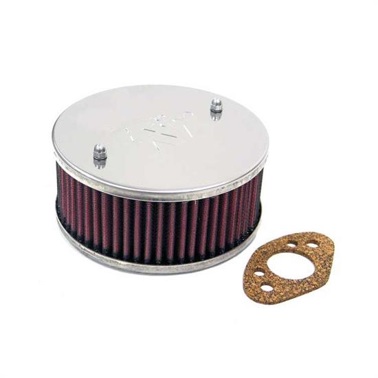 K&N 56-9120 Air Filter Assembly, 2.5in Tall, Red, Round