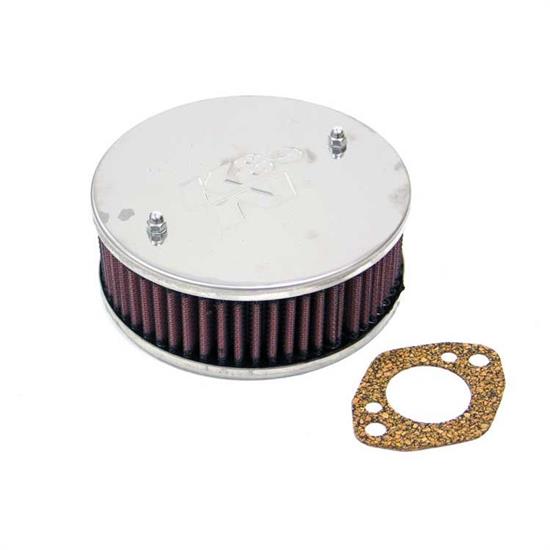 K&N 56-9126 Air Filter Assembly, 2.125in Tall, Red, Round