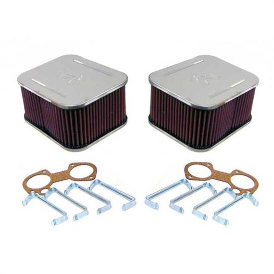 K&N 56-9177 Air Filter Assembly, 3.661in Tall, Red, Rectangular