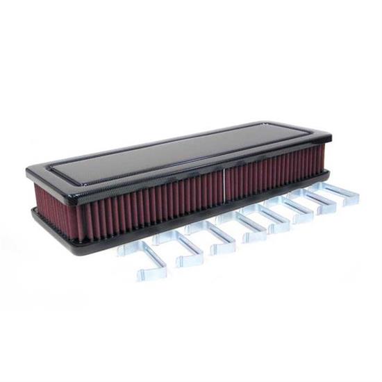 K&N 56-9187-1 Air Filter Assembly, 2.594in Tall, Red, Rectangular