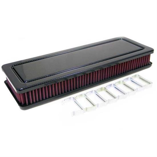 K&N 56-9192-1 Air Filter Assembly, 2.125in Tall, Red, Rectangular