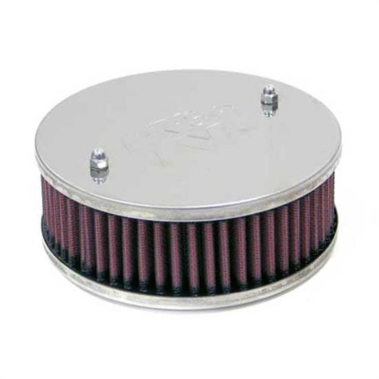 K&N 56-9242 Air Filter Assembly, 1.75in Tall, Red, Round