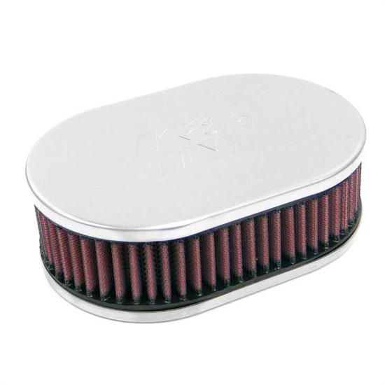K&N 56-9244 Air Filter Assembly, 3.25in Tall, Red, Oval