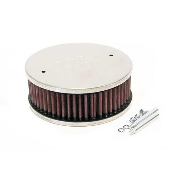 K&N 56-9247 Air Filter Assembly, 2.125in Tall, Red, Round