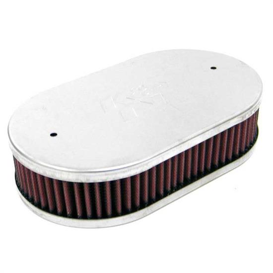 K&N 56-9250 Air Filter Assembly, 2.063in Tall, Red, Oval