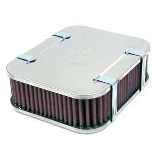 K&N 56-9261 Air Filter Assembly, 2.283in Tall, Red, Rectangular