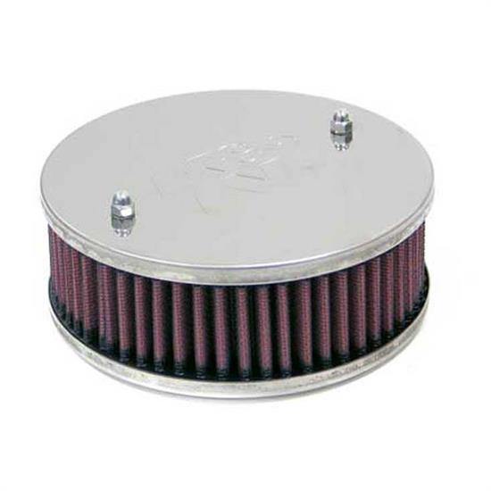 K&N 56-9310 Air Filter Assembly, 1.75in Tall, Red, Round