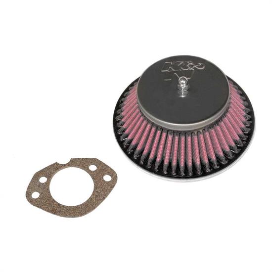 K&N 56-9327 Air Filter Assembly, 2.087in Tall, Red, Round