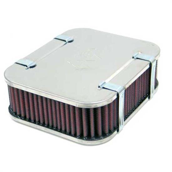 K&N 56-9332 Air Filter Assembly, 2.283in Tall, Red, Rectangular