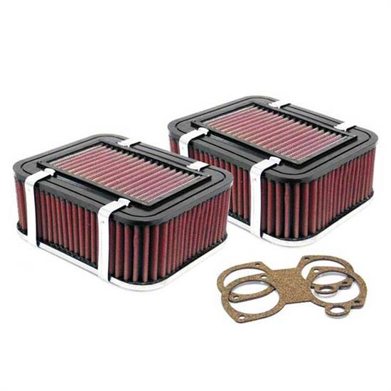 K&N 56-9345 Air Filter Assembly, 2.756in Tall, Red, Rectangular