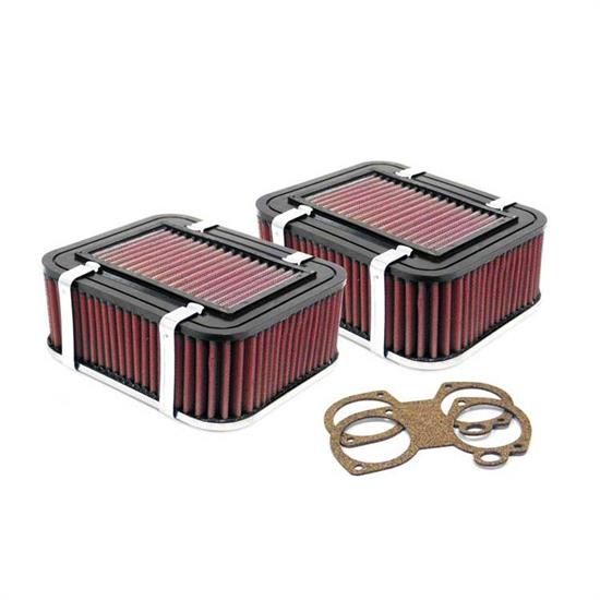 K&N 56-9350 Air Filter Assembly, 3.819in Tall, Red, Rectangular