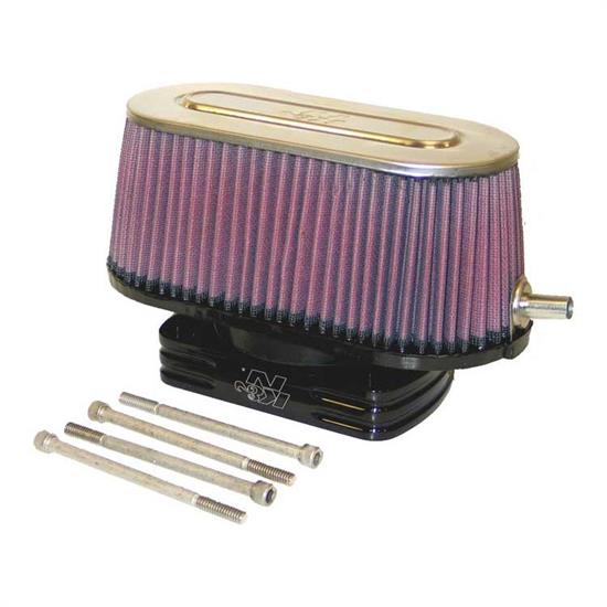 K&N 59-4542 Marine Flame Arrestor, Oval Straight, 4 in. Tall