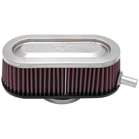 K&N 59-5010 Marine Flame Arrestor, Oval Straight, 3 in. Tall