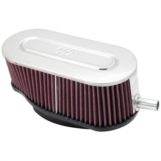 K&N 59-5019 Marine Flame Arrestor, Oval Straight, 3.188 in. Tall