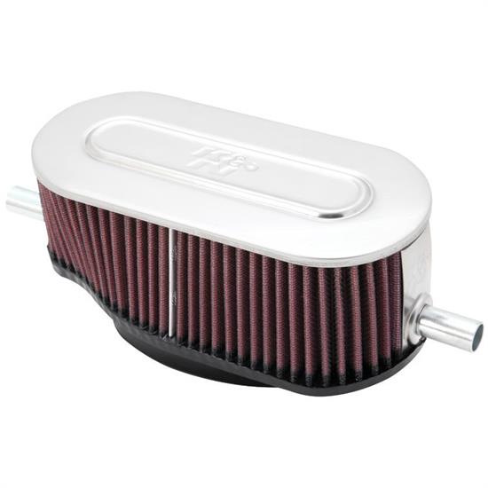 K&N 59-5021 Marine Flame Arrestor, Oval Straight, 3.25 in. Tall