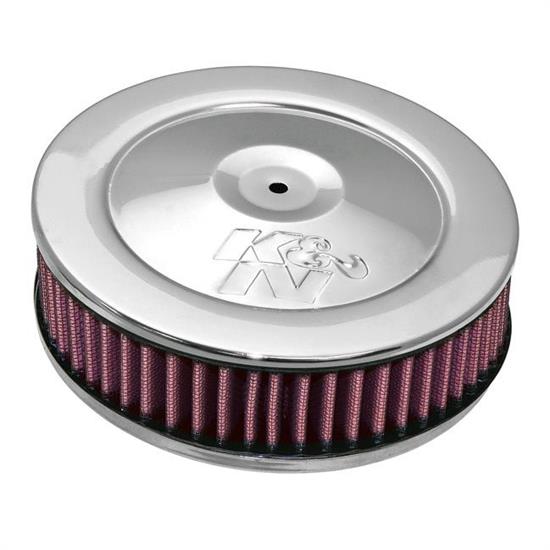 K&N 60-1010 Air Filter Assembly, 2in Tall, Red, Round
