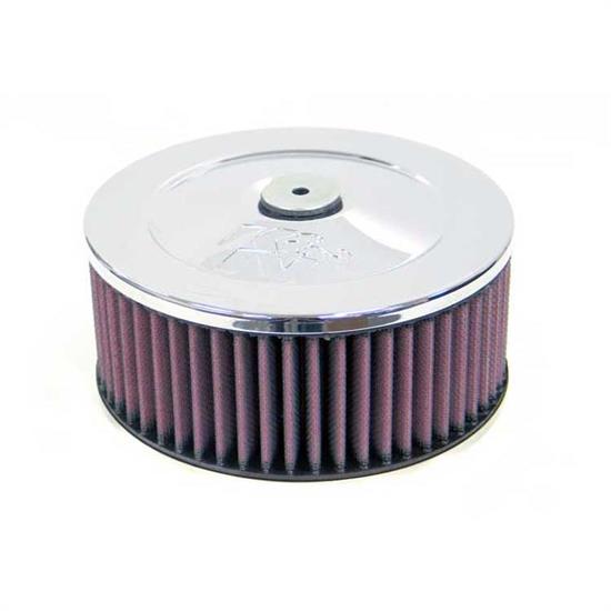 K&N 60-1020 Air Filter Assembly, 3in Tall, Red, Round