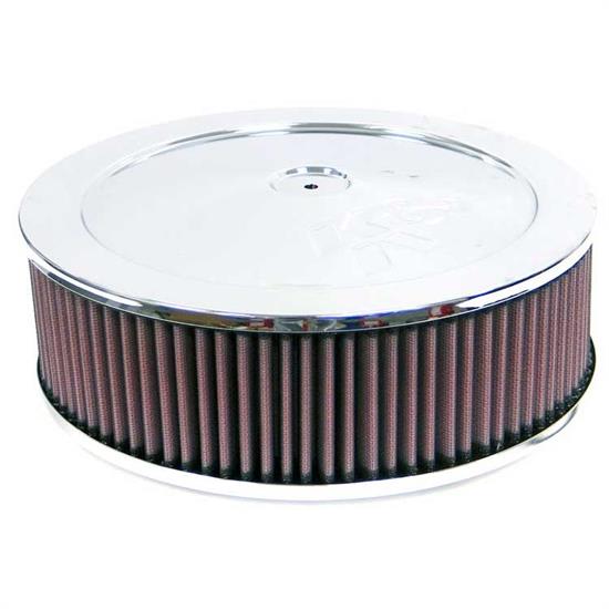 K&N 60-1050 Air Filter Assembly, 2in Tall, Red, Round