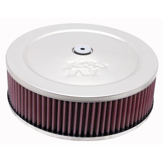 K&N 60-1080 Air Filter Assembly, 2.875in Tall, Red, Round