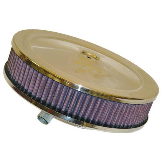 K&N 60-1110 Air Filter Assembly, 2in Tall, Red, Round