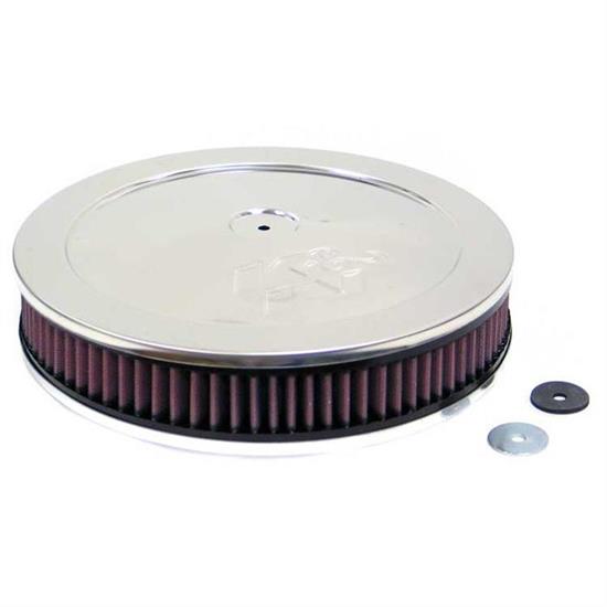 K&N 60-1130 Air Filter Assembly, 2.188in Tall, Red, Round