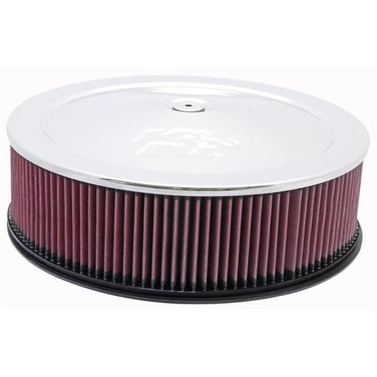 K&N 60-1235 Air Filter Assembly, 4in Tall, Red, Round