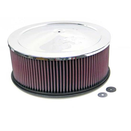 K&N 60-1245 Air Filter Assembly, 5in Tall, Red, Round