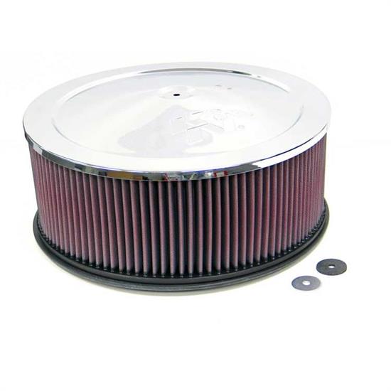 K&N 60-1245 Air Filter Assembly, 5in Tall, Red, Round