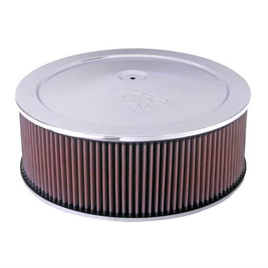 K&N 60-1270 Air Filter Assembly, 5in Tall, Red, Round