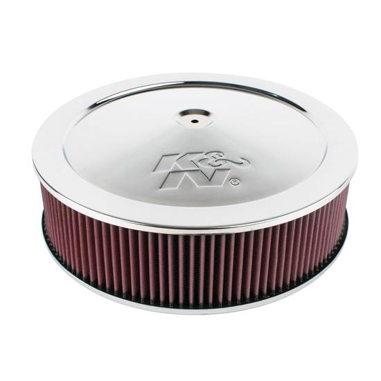 K&N 60-1300 Air Filter Assembly, 5in Tall, Red, Round