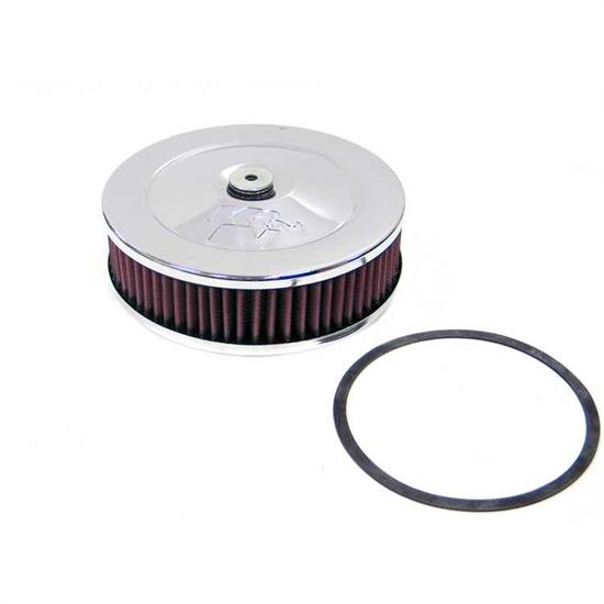 K&N 60-1320 Air Filter Assembly, 2in Tall, Red, Round