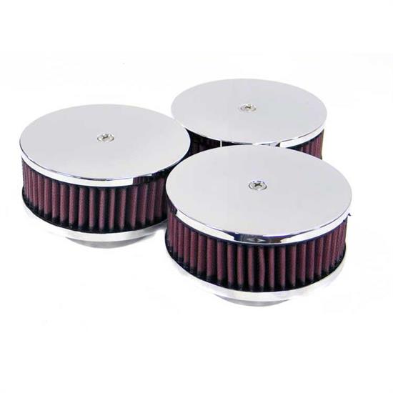 K&N 60-1333 Air Filter Assembly, 2in Tall, Red, Round