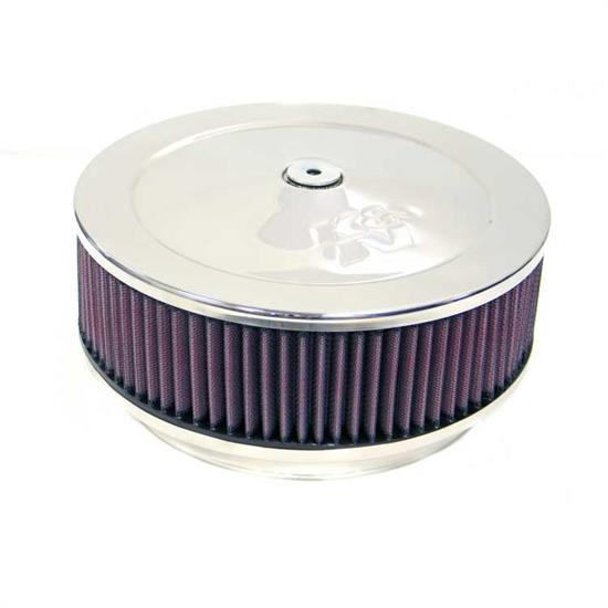 K&N 60-1370 Air Filter Assembly, 2.875in Tall, Red, Round