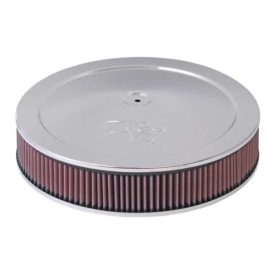 K&N 60-1400 Air Filter Assembly, 2.5in Tall, Red, Round