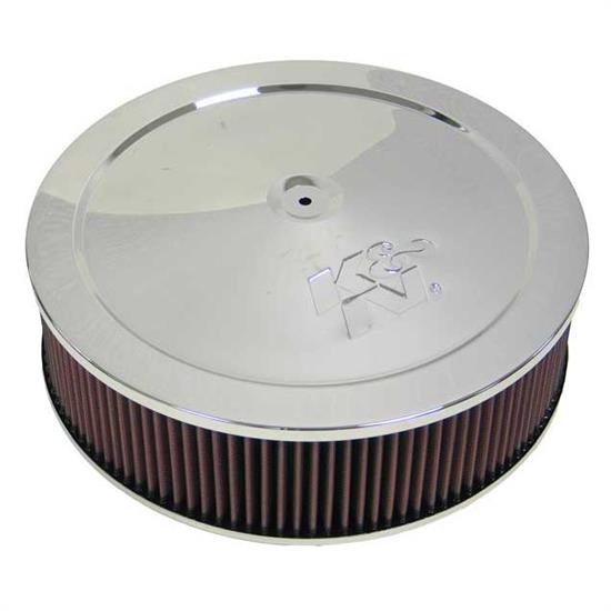 K&N 60-1410 Air Filter Assembly, 4in Tall, Red, Round