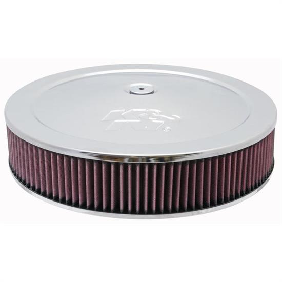 K&N 60-1430 Air Filter Assembly, 3.063in Tall, Red, Round