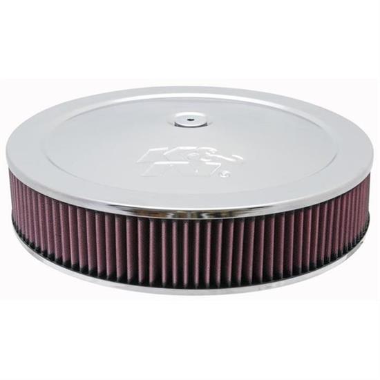 K&N 60-1430 Air Filter Assembly, 3.063in Tall, Red, Round