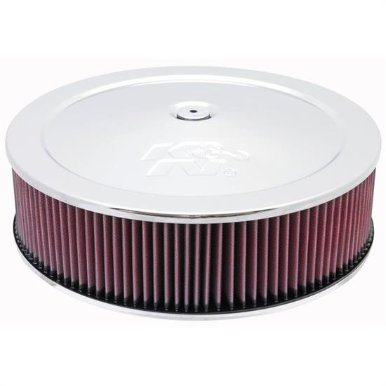 K&N 60-1440 Air Filter Assembly, 4in Tall, Red, Round