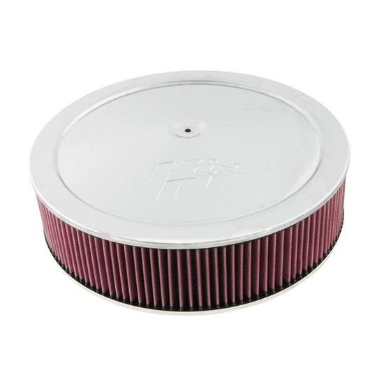 K&N 60-1641 Air Filter Assembly, 4.063in Tall, Red, Round