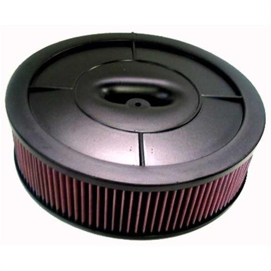 K&N 61-2000 Flow Control Filter Assembly, 14 x 4.0, Holley 2-Barrel