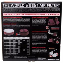 K&N 61-2000 Flow Control Filter Assembly, 14 x 4.0, Holley 2-Barrel