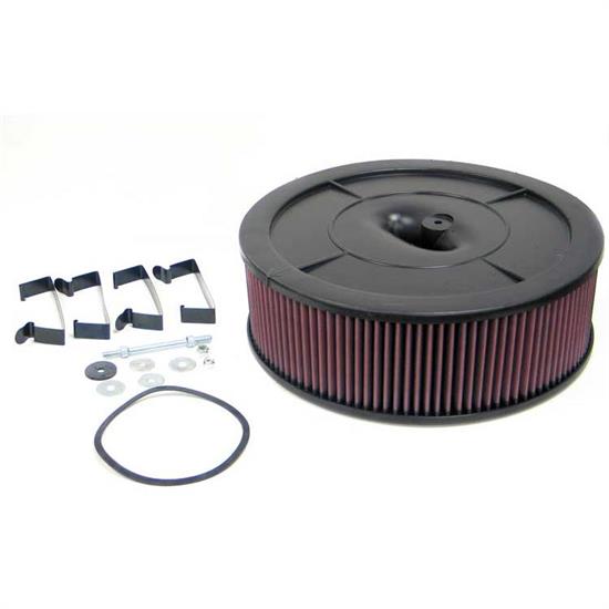 K&N 61-2010 Flow Control Filter Assembly, 14 x 4.5, Holley 2-Barrel