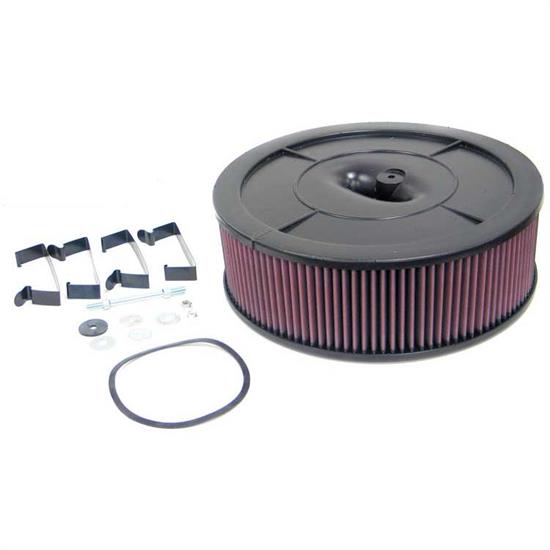 K&N 61-2030 Flow Control Filter Assembly, 14 x 4.5, Holley 2-Barrel