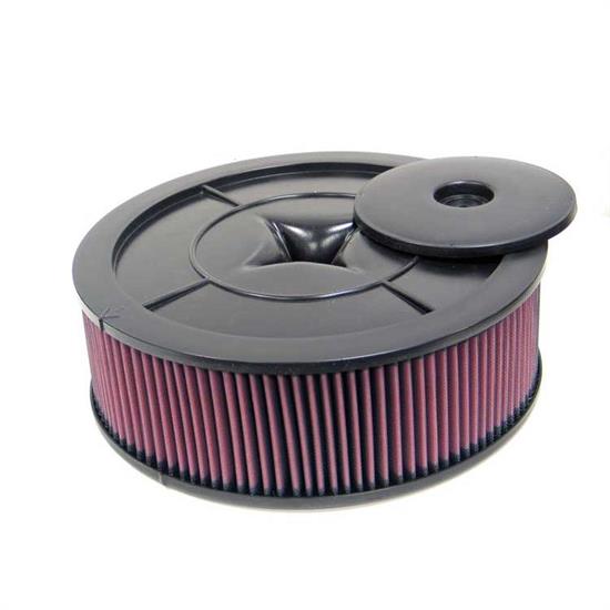 K&N 61-4010 Flow Control Filter Assembly, 14 x 4.5, Holley 390-800 CFM
