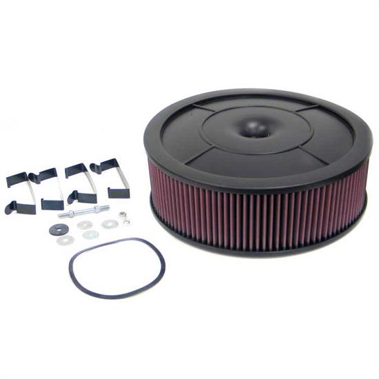 K&N 61-4040 Flow Control Filter Assembly, 14 x 4.0, Holley 390-850 CFM